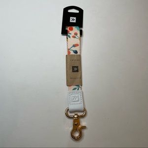 Floral Thread Wallet Wrist Lanyard